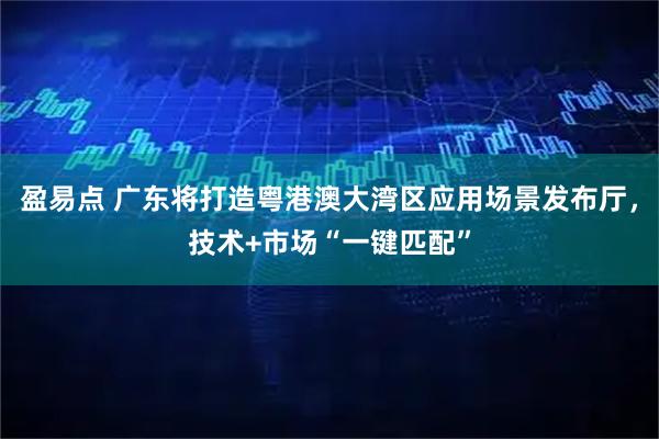 盈易点 广东将打造粤港澳大湾区应用场景发布厅，技术+市场“一键匹配”